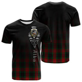Skene Of Cromar Black Tartan Crest T-shirt - Alba Celtic Style